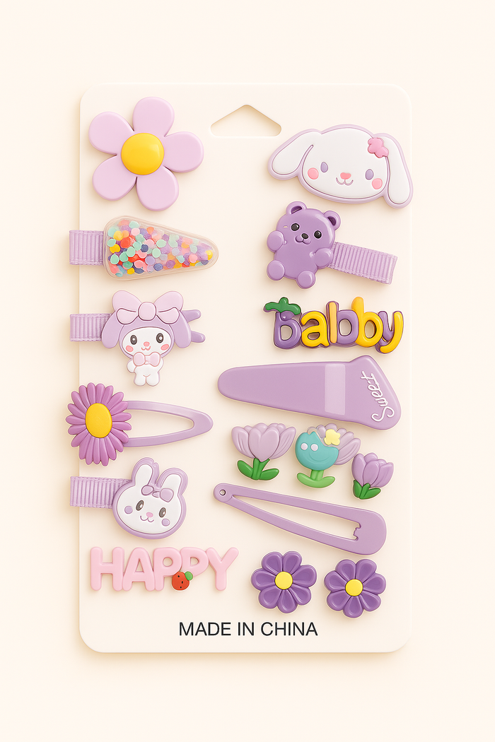 Lila Tavşan Saç Tokası Çocuk Kız Bebek Prenses Küçük Kız Saç Aksesuarları Saç Tokası Klip - Indirimsepeti