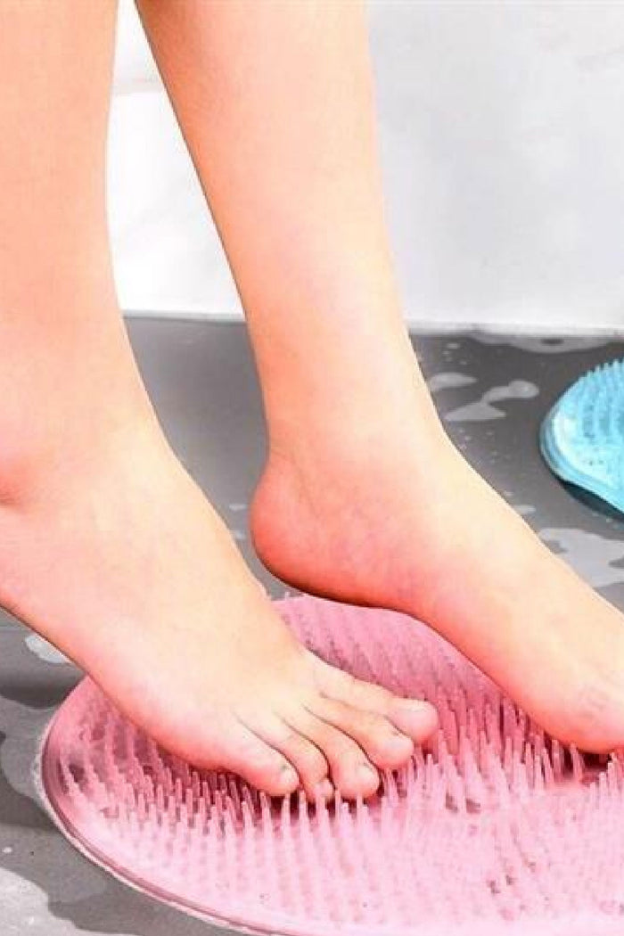 Silikon Fırçalı Banyo Masaj Matı Ve Ayaklar Için Topuk Masaj Paspası - Indirimsepeti
