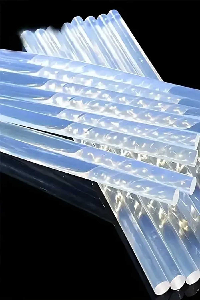 10 Adet Şeffaf Silikon Tabanca Mumu Çubuk Toksik Olmayan Pürüzsüz ve Kokusuz - Indirimsepeti