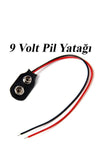 9 Volt Pil Yatağı Pil Yuvası 9v Pil Başlığı Pil Tutucu 10 Adet