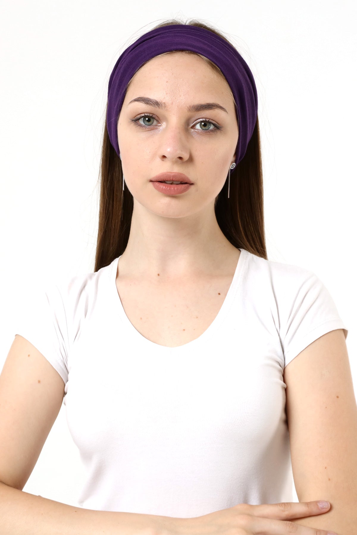 Buff Dikişsiz Boyunluk Maske Baf Bandana Saç Bandı Kamp Aksesuar Mor Desensiz - indirimsepeti