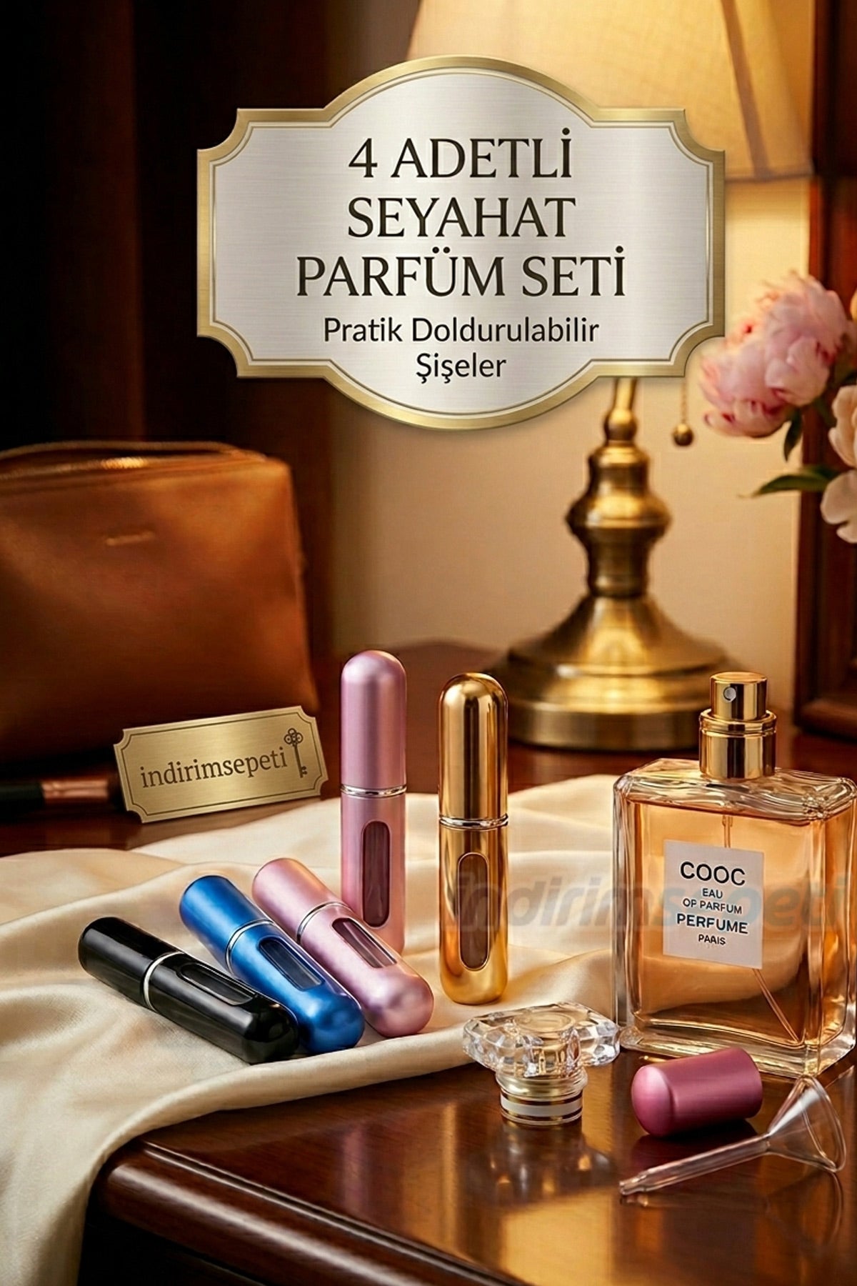 4 Adet Taşınabilir Parfüm Şişesi Sprey Seti – Karışık Renk Mini Doldurulabilir Parfüm Atomizer Seyahat Boy - indirimsepeti