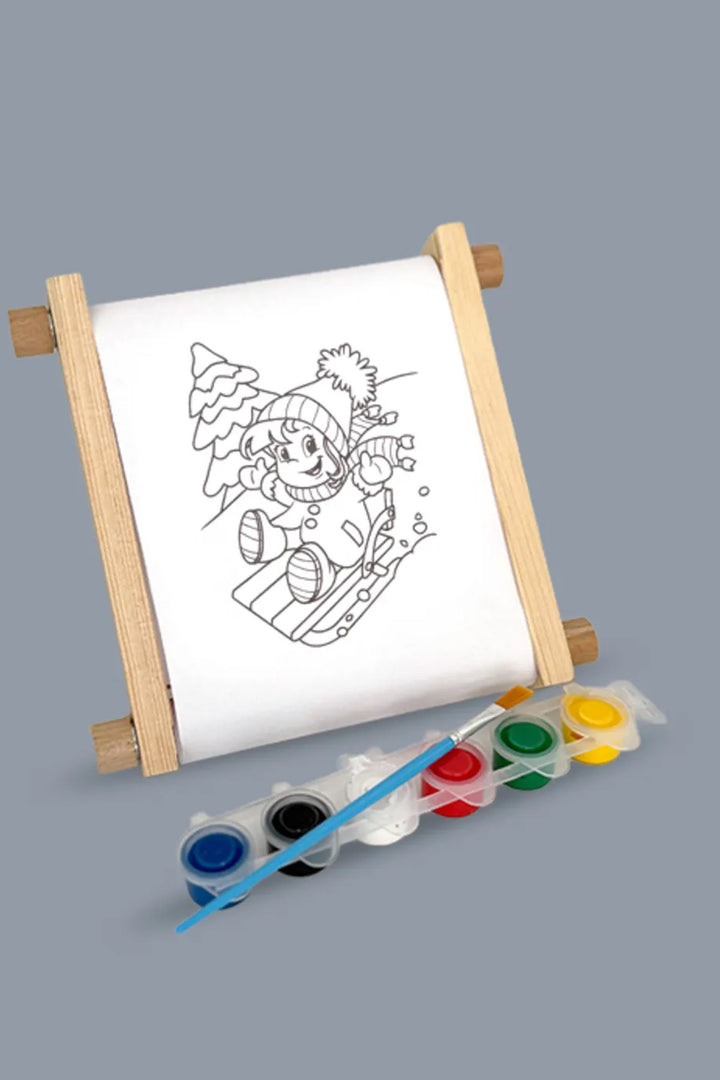 10 Farklı Ön Çizimli Çevirmeli Tuval Çocuk Ressam 20x15 cm Boyama Seti Tuval Devam Tuvali - Indirimsepeti