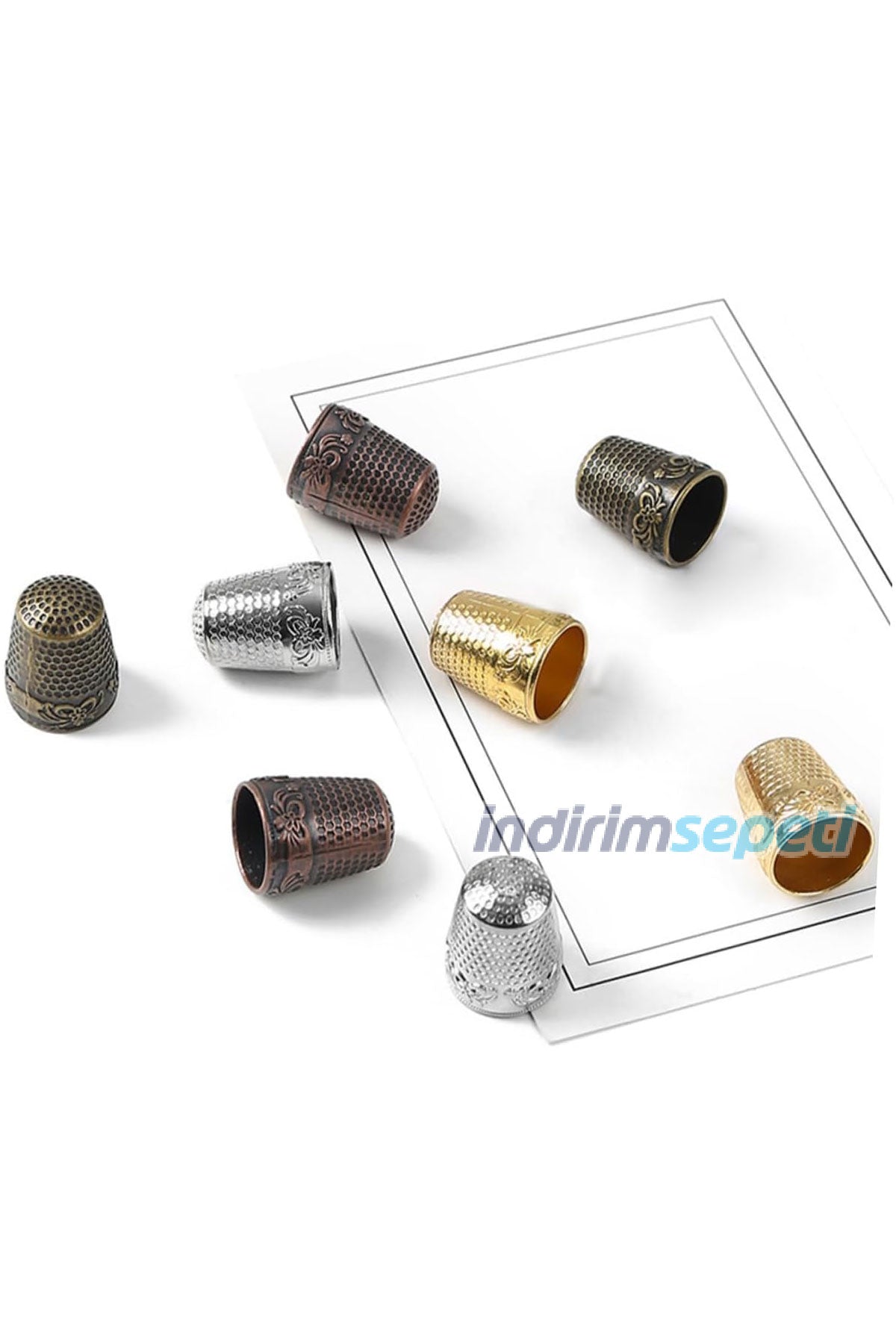 Dikiş Yüksüğü Metal Parmak Ucu Parmak Kalkanı Yüzük Metal 1 Adet - indirimsepeti
