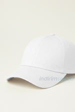 Beyaz Düz Kep Şapka – Ayarlanabilir Unisex Günlük Spor Şapka | Rahat ve Şık Tasarım