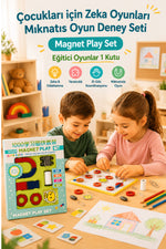 Mıknatıs Deney Seti Çocukları için Zeka Oyunları Magnet Play Set Eğitici Oyunlar 1 Kutu