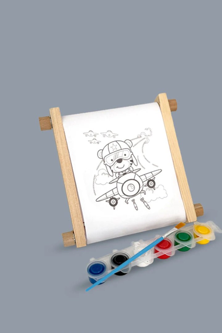 10 Farklı Ön Çizimli Çevirmeli Tuval Çocuk Ressam 20x15 cm Boyama Seti Tuval Devam Tuvali - Indirimsepeti