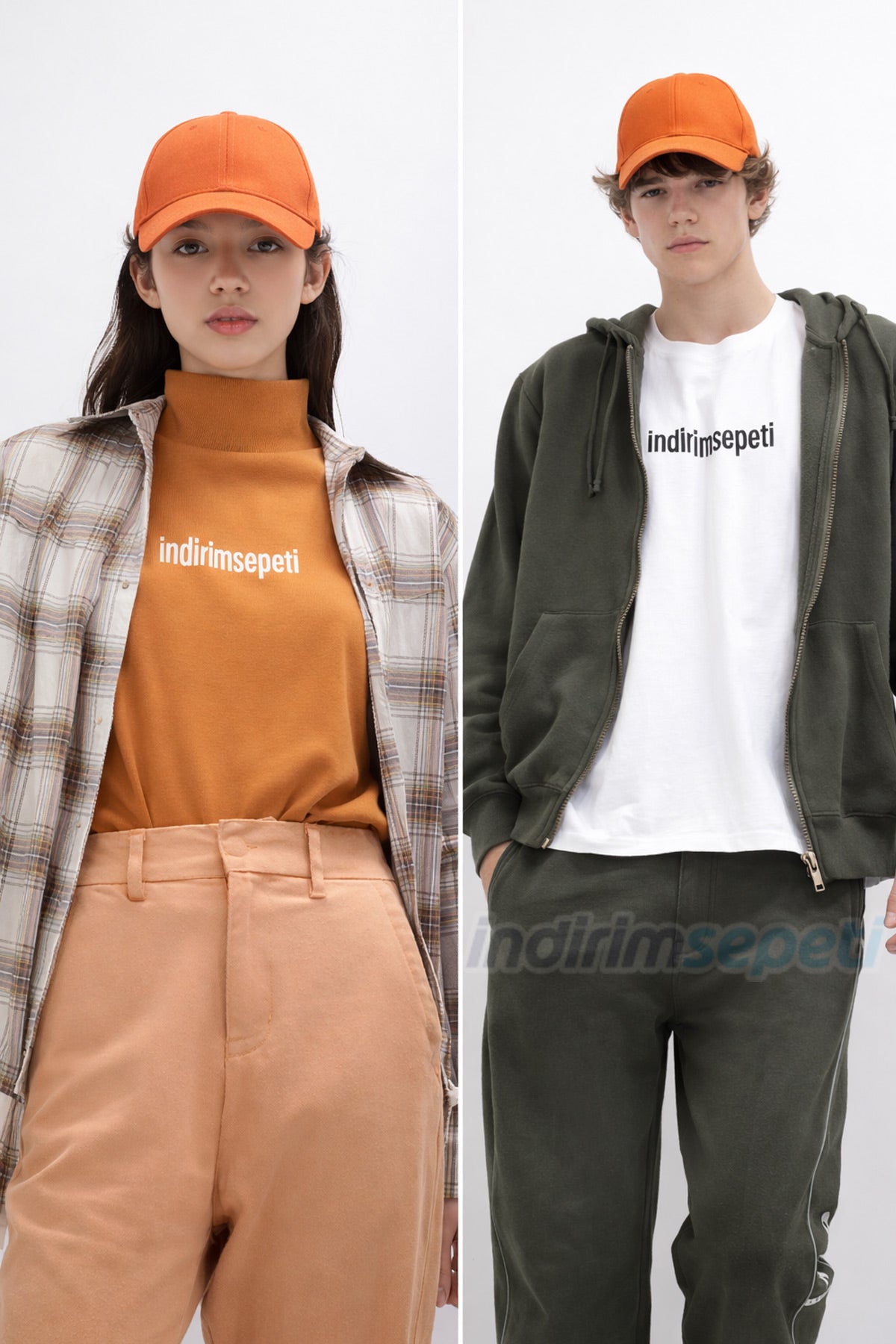 Unisex Turuncu Kep Şapka – Ayarlanabilir, Günlük Spor Kombinlere Uygun Canlı Renk Basic Şapka