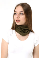 Buff Dikişsiz Boyunluk Maske Baf Bandana Saç Bandı Kamp Aksesuar Haki Desensiz - indirimsepeti