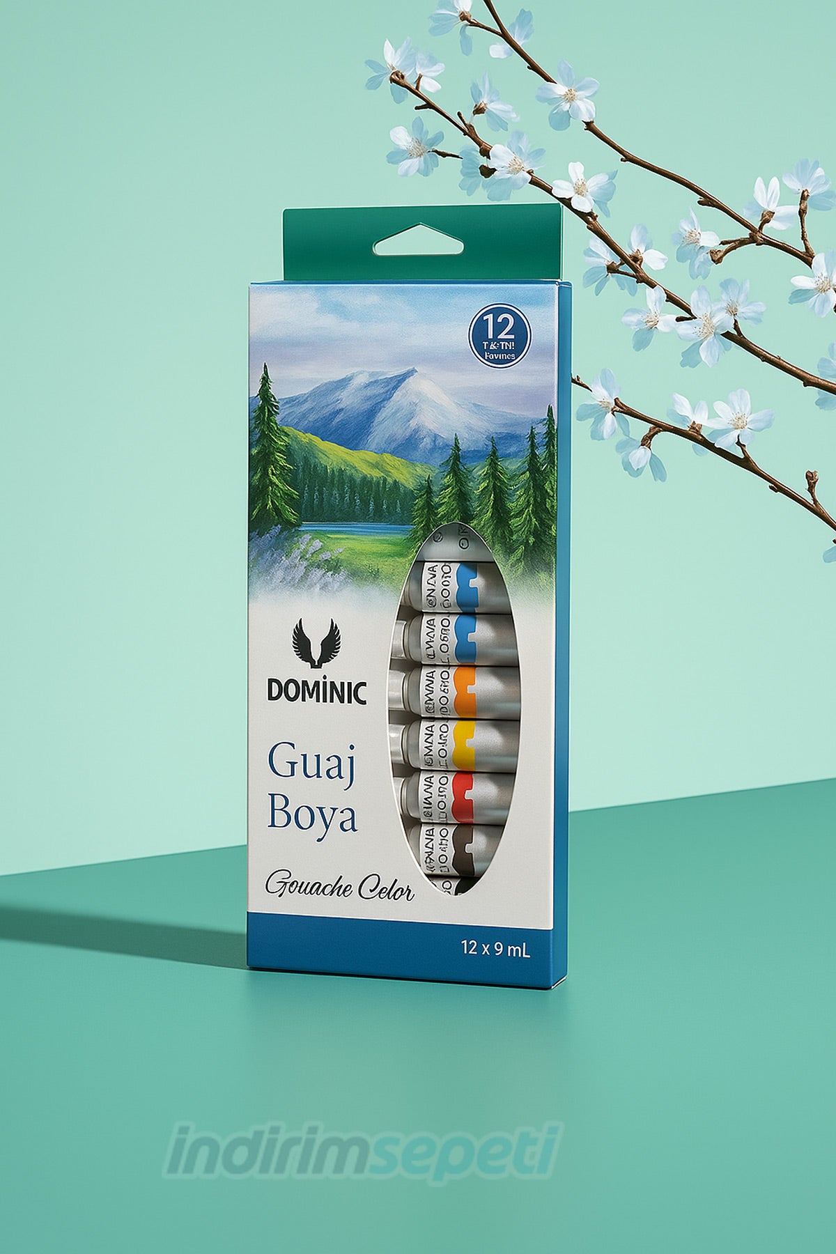 3’lü Sanat Seti – Guaj Boya 12x9ml, Akrilik Boya 12x5ml ve Profesyonel Guaj Boya Seti – 36 Renk Hobi & Sanat Boyama Seti - indirimsepeti