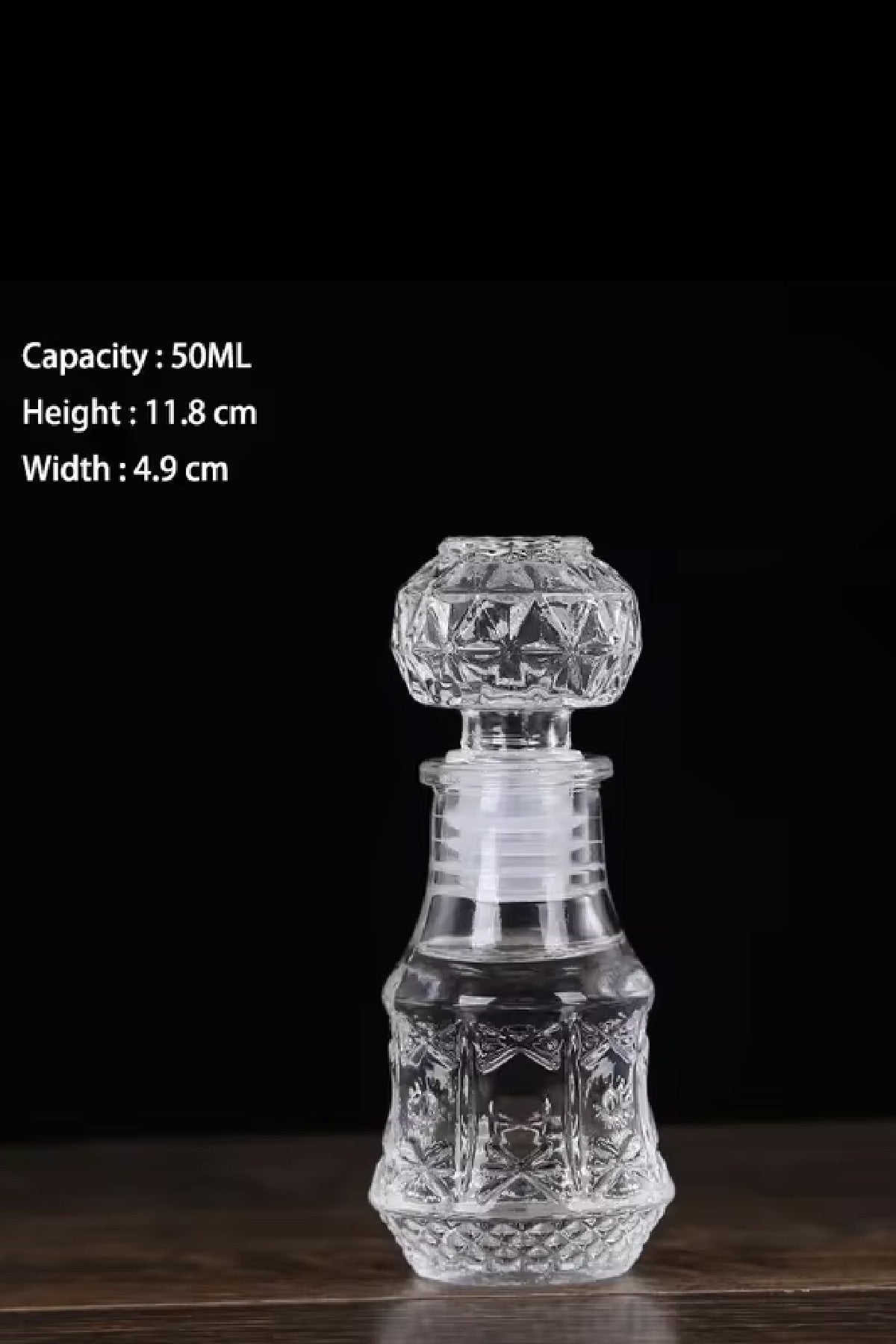 Şişe Cam Paşa Kapaklı Boş Kolonya Parfüm Şişesi 50 cc vidalı kapak Seyahat Hediyelik - indirimsepeti
