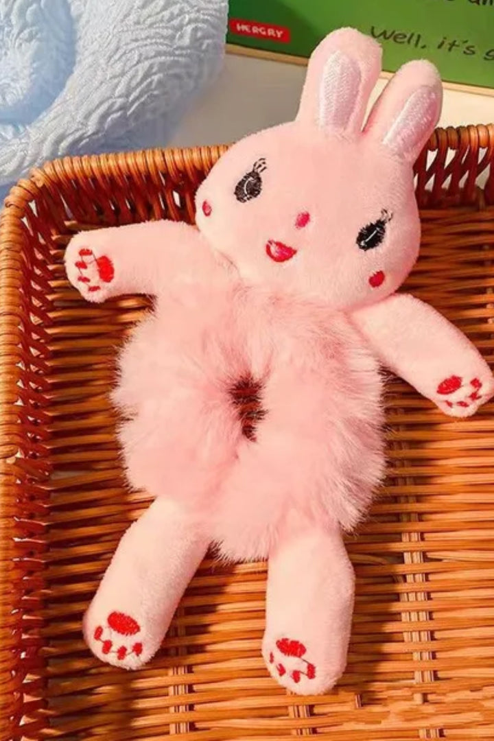 Peluş Sevimli Hayvan Figürlü 3d Boyutlu Saç Toka Lastikli Saç Aksesuar Kedi Civciv Panda  inek kurbağa - Indirimsepeti