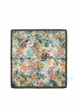 Bohem Tarz Floral Çiçek Desenli Saten Bandana 50x50 cm – İpeksi Yumuşak Dokulu Şık Fular - indirimsepeti