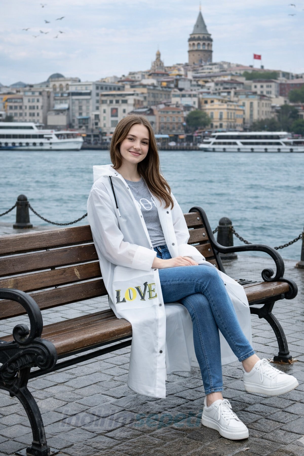 Yağmurluk EVA Yüksek Kalite,Bağcıklı Rüzgar Geçirmez, Cepli | XL Beden Taşıma çantalı Siyah Sarı