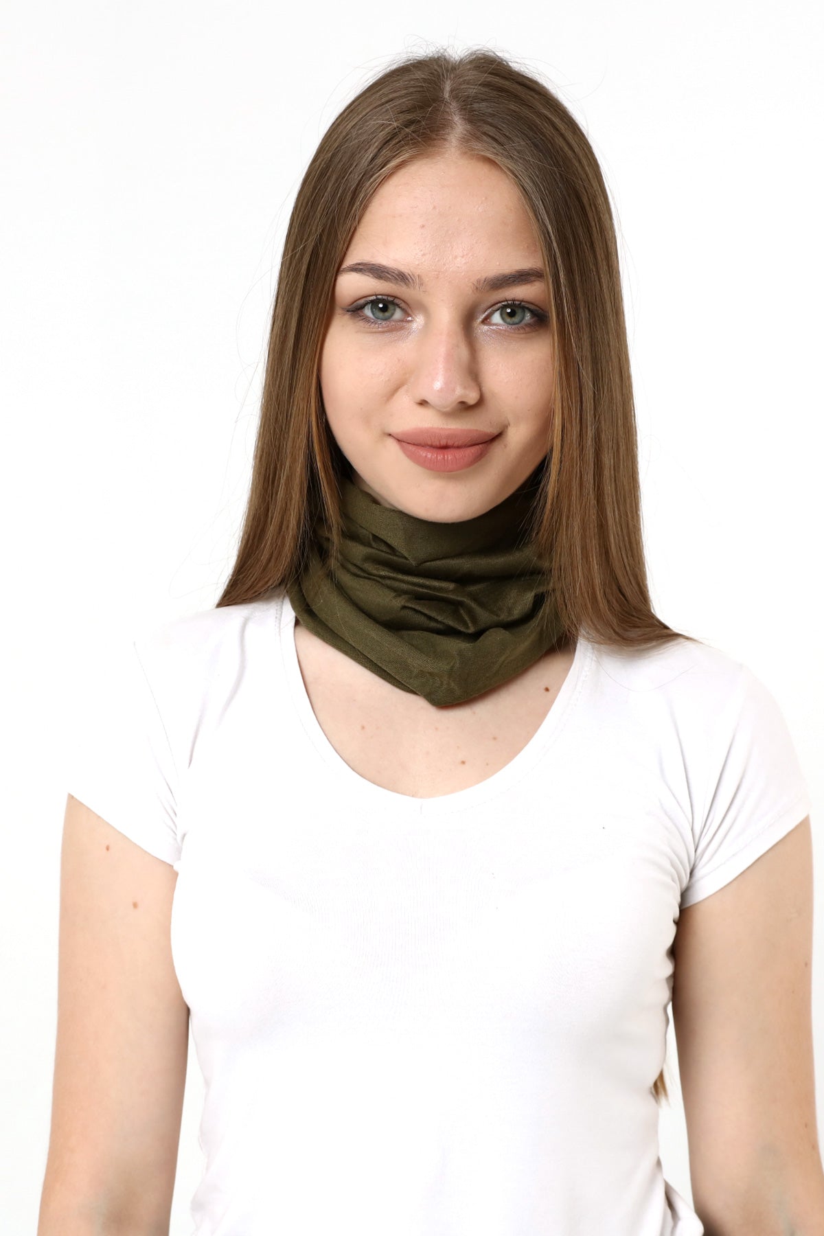 Buff Dikişsiz Boyunluk Maske Baf Bandana Saç Bandı Kamp Aksesuar Haki Desensiz - indirimsepeti