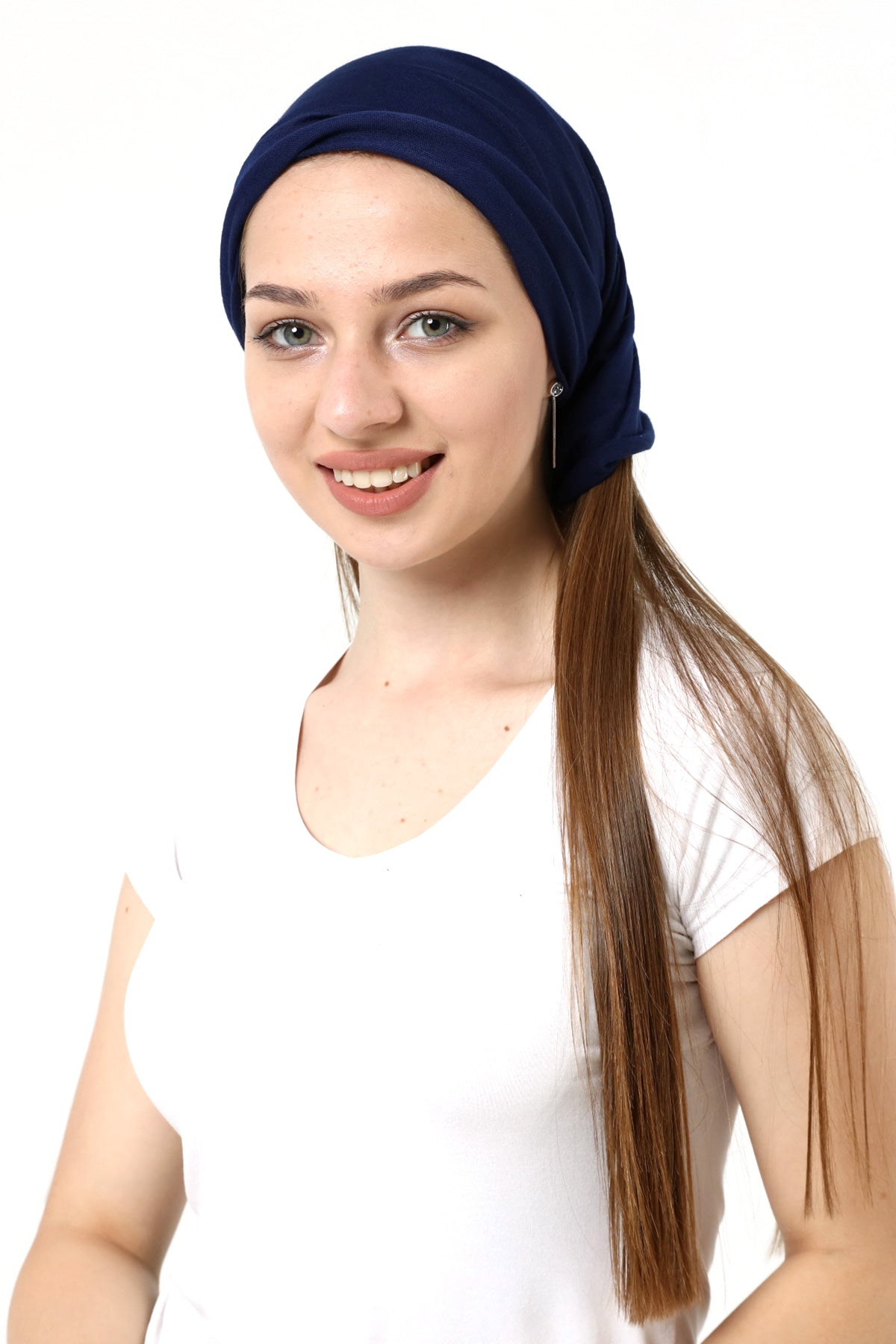 Buff Dikişsiz Boyunluk Maske Baf Bandana Saç Bandı Kamp Aksesuar Lacivert Desensiz - indirimsepeti