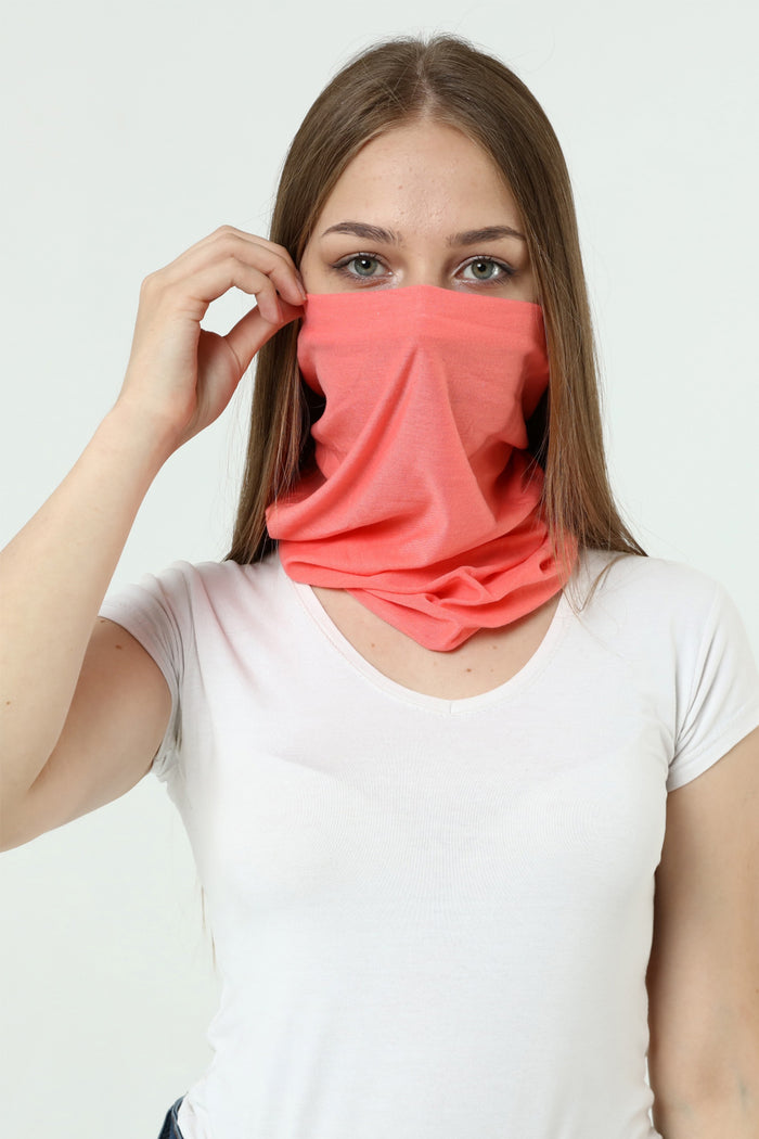 Buff Dikişsiz Boyunluk Maske Baf Bandana Saç Bandı Kamp Aksesuar Pembe Düz - Indirimsepeti