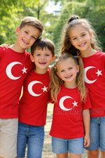 Kız & Erkek Çocuk Türk Bayraklı Tişört – 23 Nisan, 19 Mayıs Okul Gösterisi ve Bayram Kutlamalarıiİçin - indirimsepeti