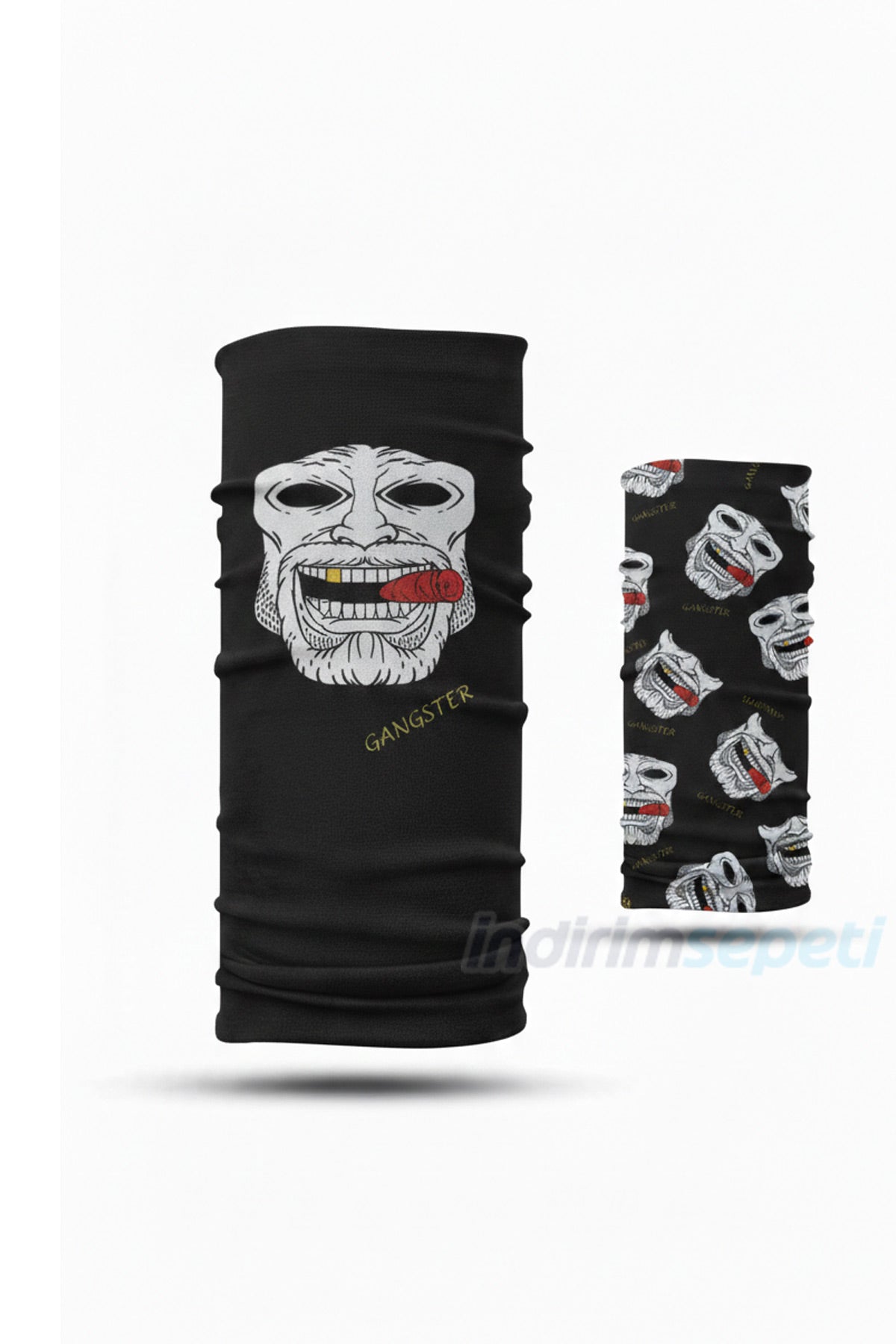 Gangster Desenli Baff Boyunluk – Çok Amaçlı Maske, Bandana ve Boyunluk | Unisex Outdoor & Street Style - indirimsepeti