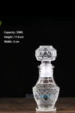Şişe Cam Sultan Kapaklı Boş Kolonya Parfüm Şişesi 50 cc vidalı kapak Seyahat Hediyelik - indirimsepeti
