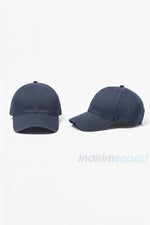 Lacivert Baseball Şapka – Günlük Kombinlere Uygun Spor Kep  Ayarlı Lacivert Kep Şapka