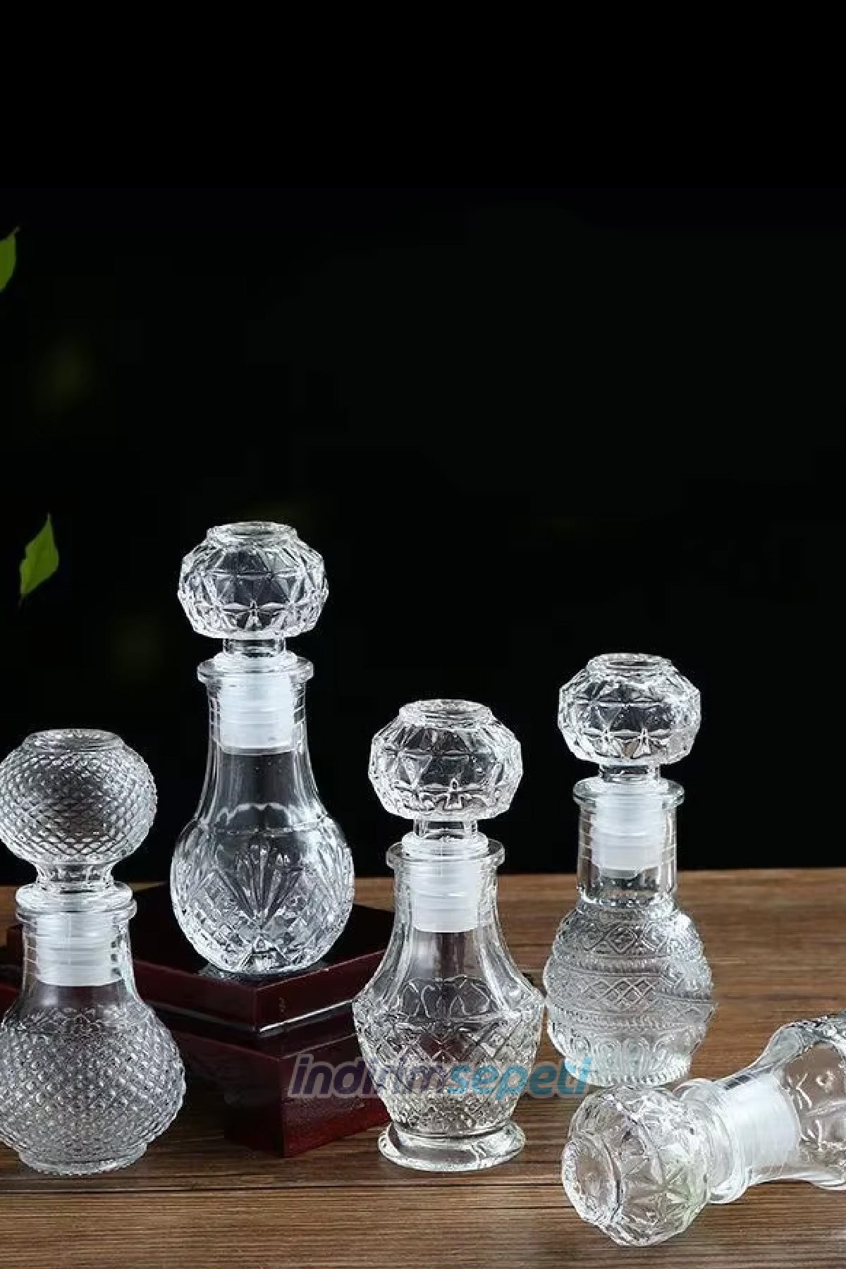Şişe Cam Sultan Kapaklı Boş Kolonya Parfüm Şişesi 50 cc vidalı kapak Seyahat Hediyelik - indirimsepeti