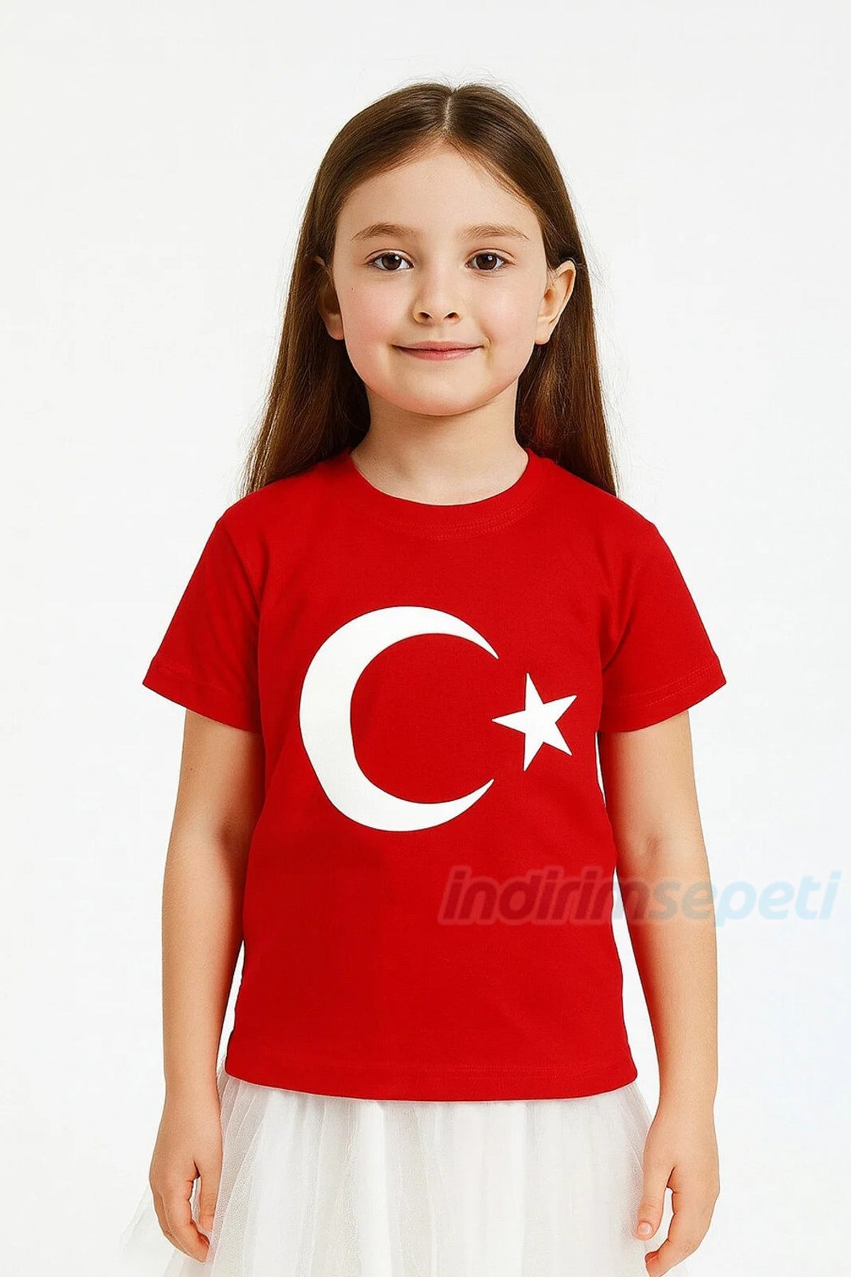 Kız & Erkek Çocuk Türk Bayraklı Tişört – 23 Nisan, 19 Mayıs Okul Gösterisi ve Bayram Kutlamalarıiİçin