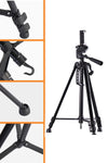 Tripod 146 cm/ 57" Profesyonel Kamera Standı, Bluetooth Kumandalı Ayarlanabilir Katlanabilir, Telefon, Projeksiyon, Webcam, Spotting