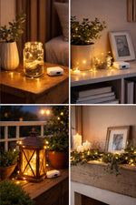 1 Metre 3 Modlu Pilli Peri Led – Sürekli / Yanıp Sönen / Nabız Modlu Dekor Işığı Mini Güç Kutulu Dekoratif led