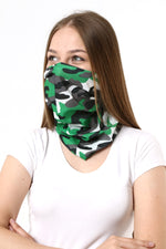Buff Dikişsiz Boyunluk Maske Baf Bandana Saç Bandı Kamp Aksesuar Yeşil Kamuflaj - indirimsepeti