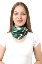 Buff Dikişsiz Boyunluk Maske Baf Bandana Saç Bandı Kamp Aksesuar Yeşil Kamuflaj - indirimsepeti