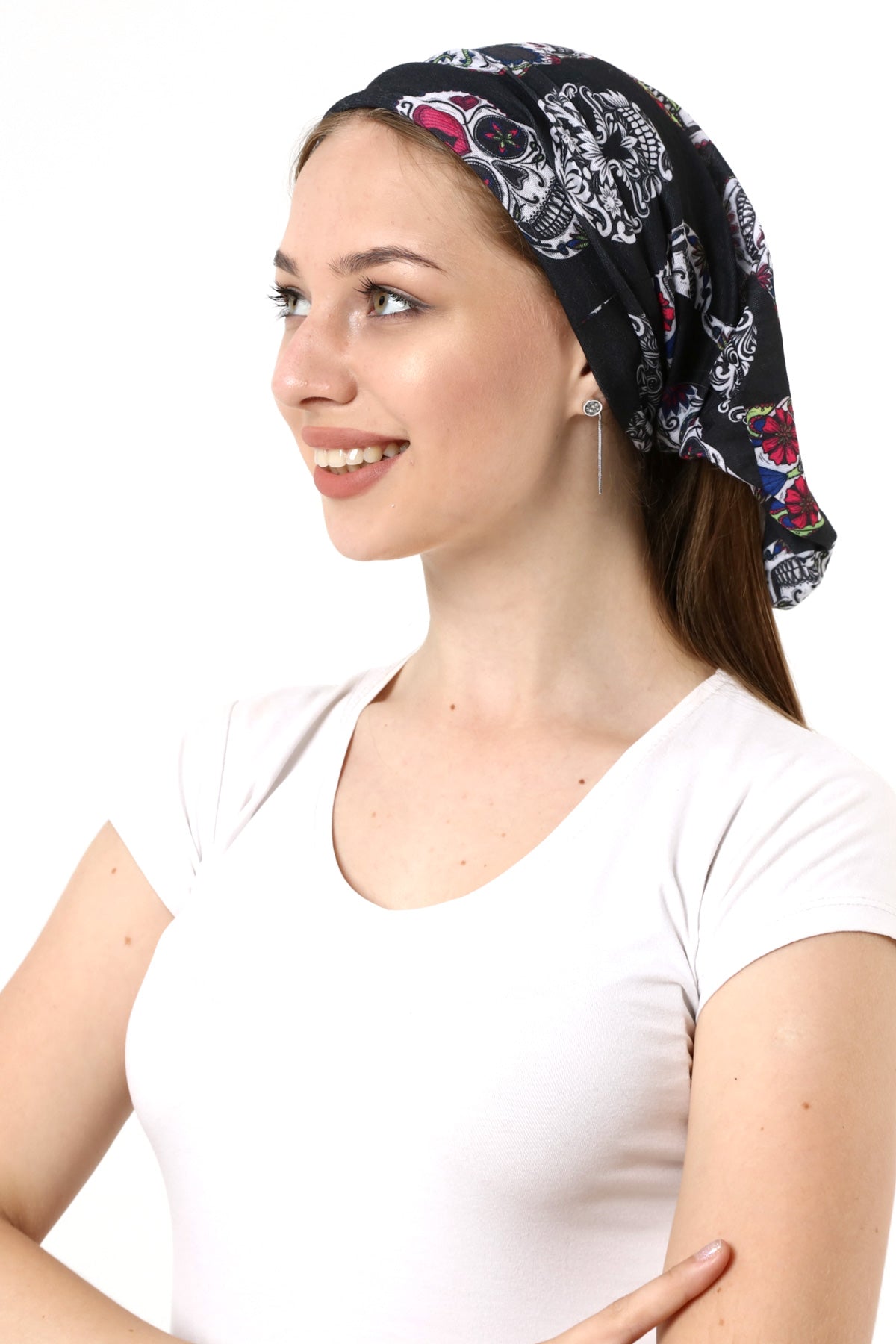 Buff Dikişsiz Boyunluk Maske Baf Bandana Saç Bandı Kamp Aksesuar Renkli Kurukafa Büyük - indirimsepeti