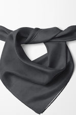 Yaza Özel Desensiz Gri Pamuklu Bandana Fular – Saç Toplama & Aksesuar Gezi Tur Aktivite 55x55cm - indirimsepeti
