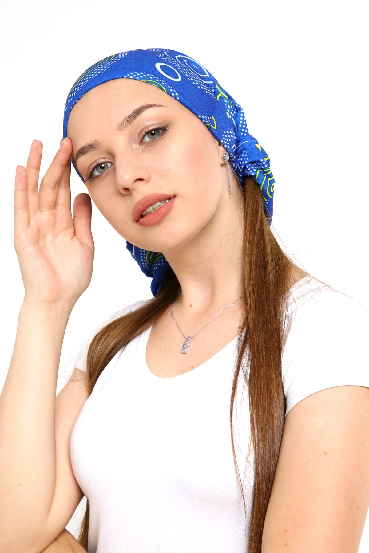 Buff Dikişsiz Boyunluk Maske Baf Bandana Saç Bandı Kamp Aksesuar Güneş Desenli Mavi - indirimsepeti
