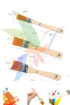 2-3-4 Numara Zemin Fırçası, Akrilik, Yağlı, Guaj, Sulu Boya Için, Sentetik Uçlu