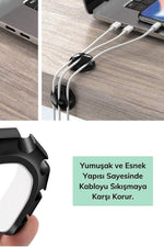 Kablo Tutucu Farklı Model Akrilik Güçlü Yapışkanlı Organizer Düzenleyici 16 Parça - indirimsepeti