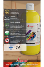 Tüm Renkler Akrilik Boya Seti, 12'li Set 12x500gr Dekoratif Hobi Amaçlı Sanatsal Canlı Renkler - indirimsepeti