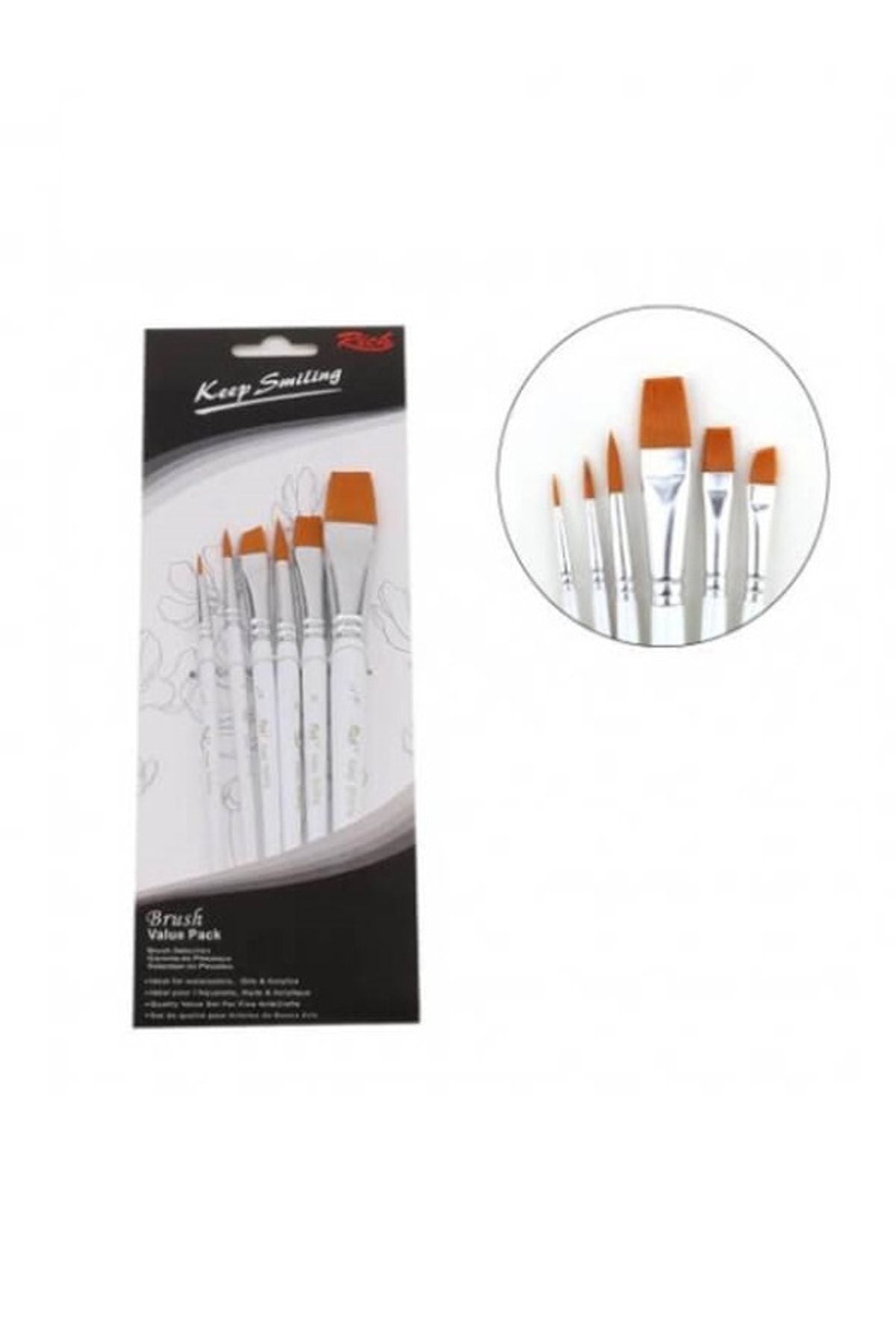 Rich Set:7 Keep Smile Fırça Seti 6'lı - indirimsepeti