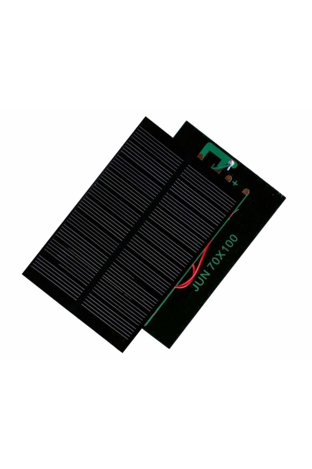 Küçük Mini Güneş Paneli 7cmx10cm 6 Volt 0,15 Amper 43 - Uç Kablo - indirimsepeti