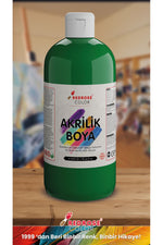 Yeşil Akrilik Boya 500 gr Sanatsal, Dekoratif, Hobi Amaçlı, Canlı Renkler - indirimsepeti