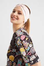 Çapraz Makyaj Yıkama Deniz Sahil Gezi Saç Bandı Ter Saç Bant Penye Pudra - Indirimsepeti