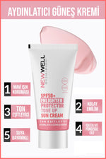 Ton Eşitleyici yüksek Koruma Etkili Spf50+ Aydınlatıcı Pembe Yüz Güneş Kremi 50 Ml - indirimsepeti