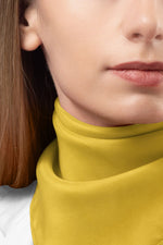 Yaza Özel Desensiz Sarı Pamuklu Bandana Fular – Saç Toplama & Aksesuar Gezi Tur Aktivite 55x55cm - Indirimsepeti