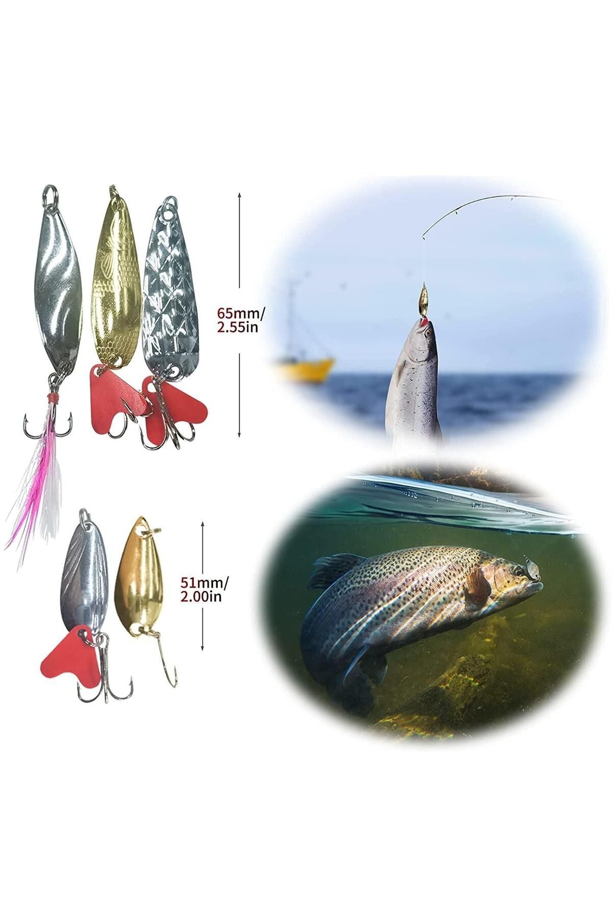 78 Parça Rapala Jig Sahte Olta Yem ve Aksesuar Seti Tatlı Ve Tuzlu Su Uyumlu - indirimsepeti