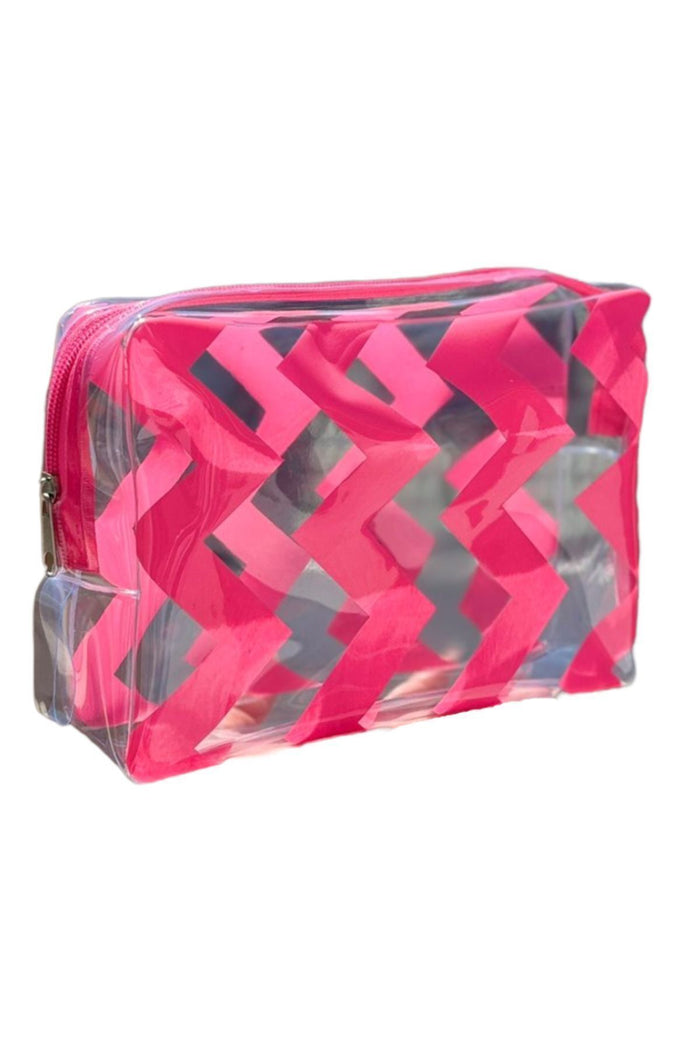 Kadın Şeffaf Seyahat Makyaj Çantası Şeffaf Su Geçirmez Makyaj Çantası-22x17x6 Cm - Indirimsepeti