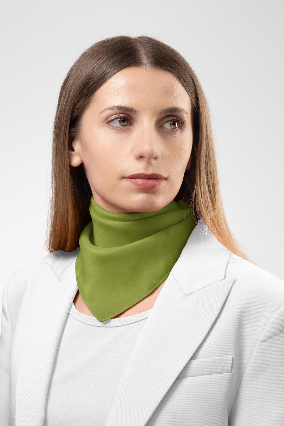 Yaza Özel Desensiz Haki Pamuklu Bandana Fular – Saç Toplama & Aksesuar Gezi Tur Aktivite 55x55cm - Indirimsepeti