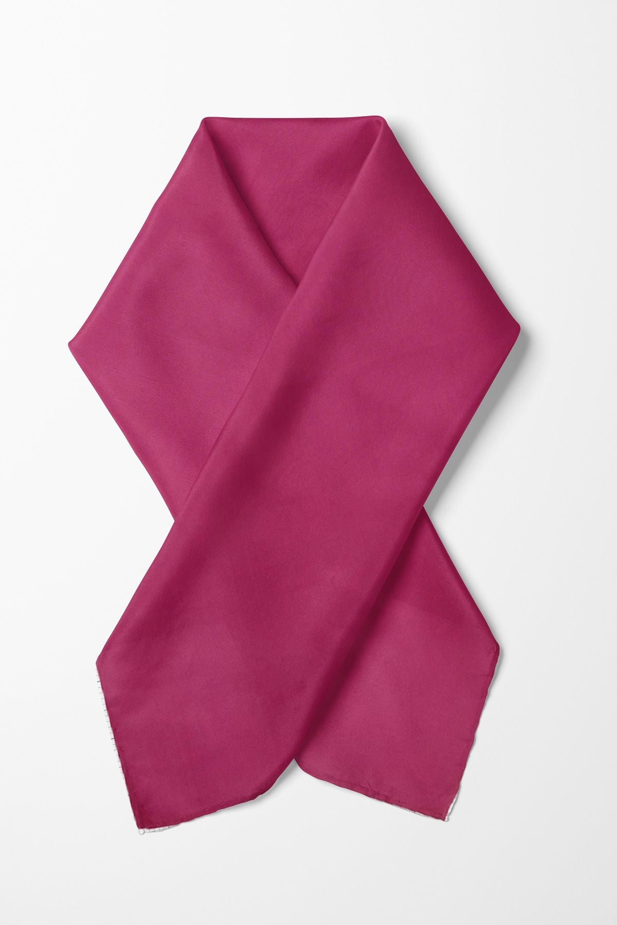 Yaza Özel Desensiz Fuşya Pamuklu Bandana Fular – Saç Toplama & Aksesuar Gezi Tur Aktivite 55x55cm - Indirimsepeti