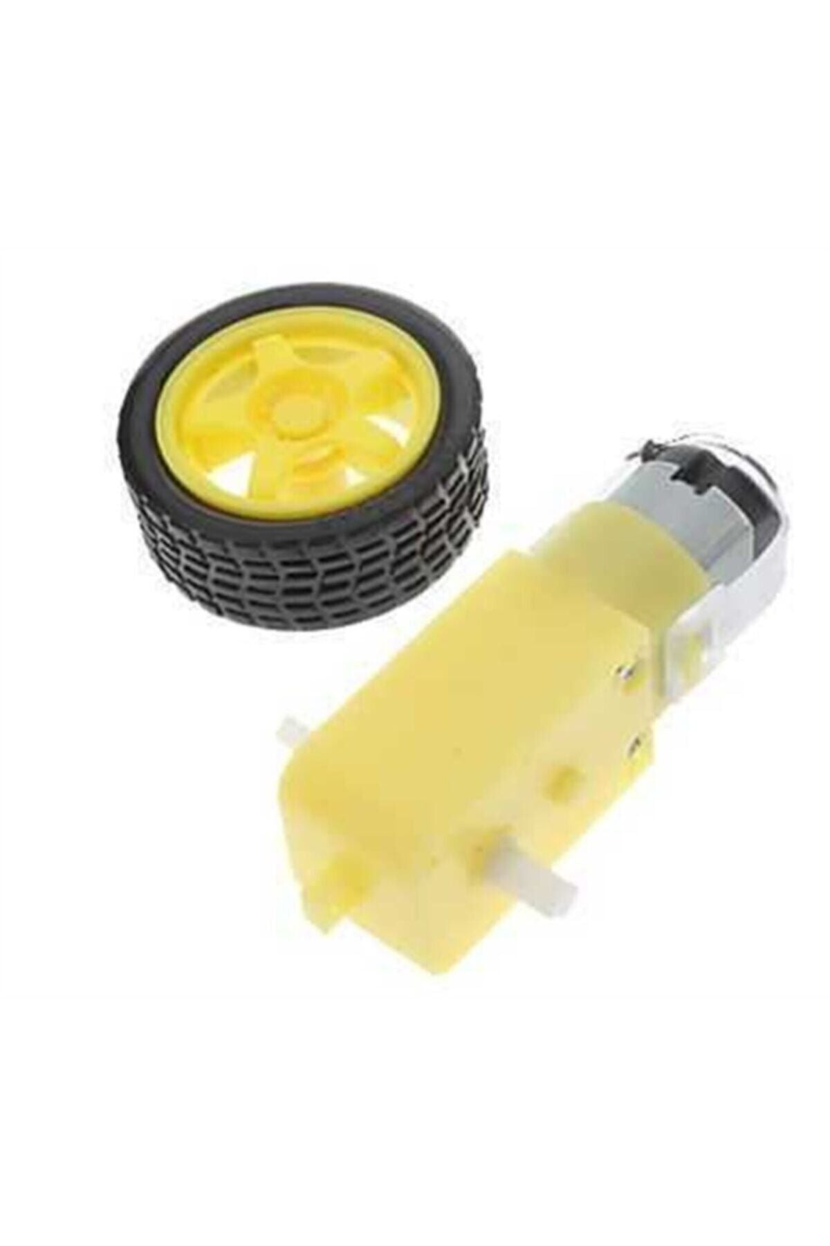 6v 250 Rpm Motor Ve Tekerlek Seti - Indirimsepeti