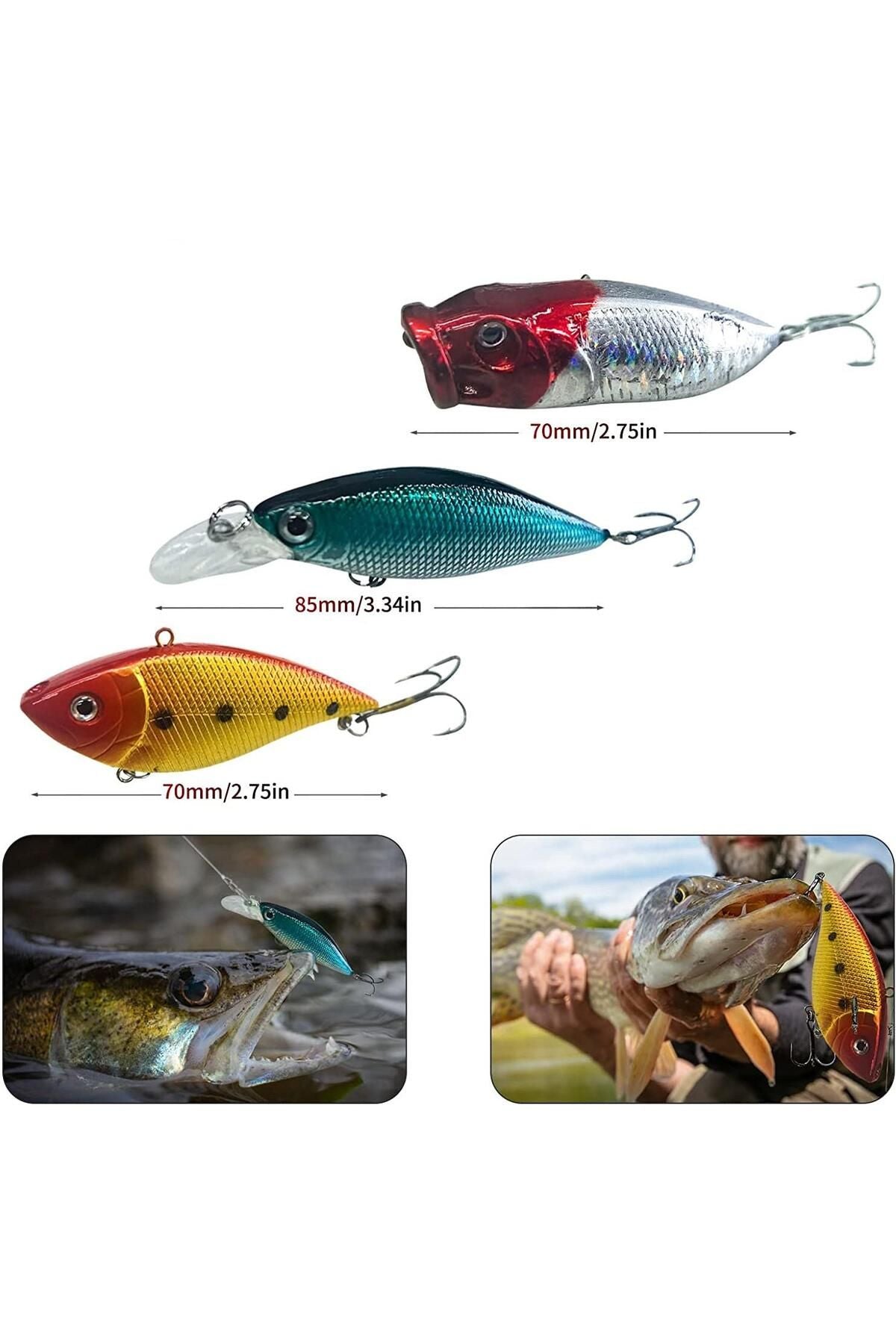 78 Parça Rapala Jig Sahte Olta Yem ve Aksesuar Seti Tatlı Ve Tuzlu Su Uyumlu - indirimsepeti
