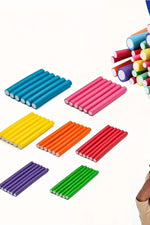 12'lu Saç Bukle Bigudi Sünger Rulo Orta ve Kısa Saçlar için Uykuda DIY Saç Şekillendirme Saç Bukle Aparatı Bigudi Saç Klips - indirimsepeti